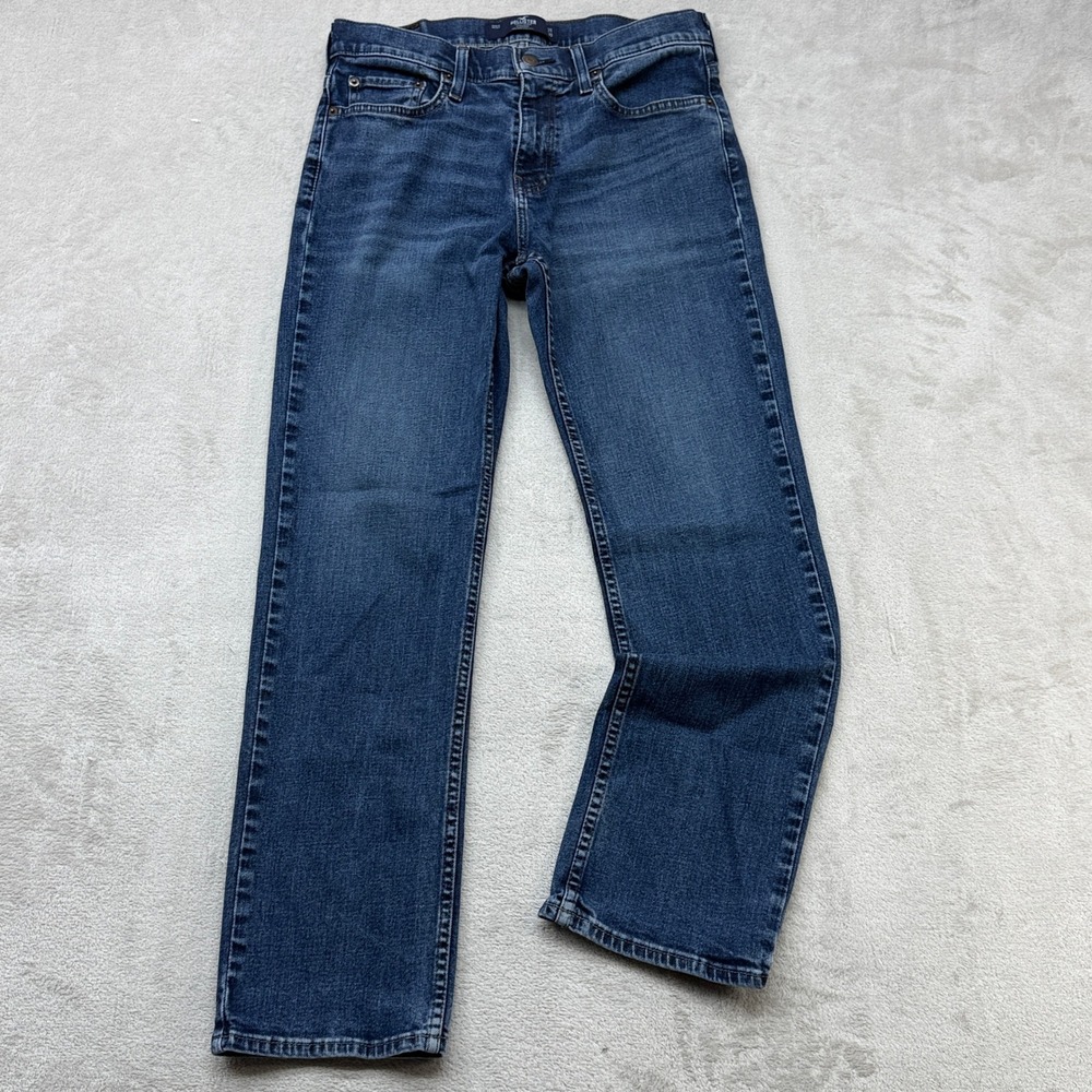 Hollister Straight Jeans Mens 31x30 Blue Epic Flex Denim Pants
